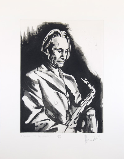 Ronnie Wood | Charlie with saxophone