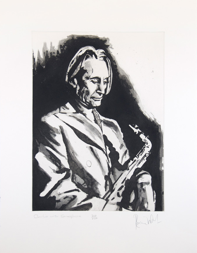 Ronnie Wood | Charlie with saxophone