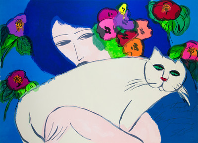 Walasse Ting | Gato Blanco