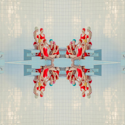 Maria Svarbova | Symmetry, Red Pool