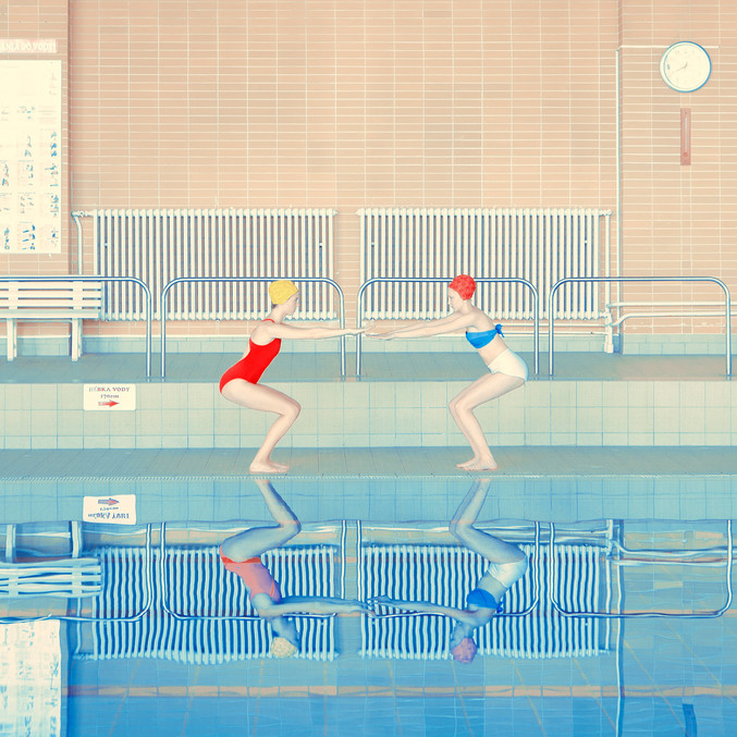 Mária Švarbová | Two Swimmers Mária Švarbová | Two Swimmers