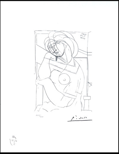 Pablo Picasso | 218 Femme nueassise, la tête appuyée sur la main