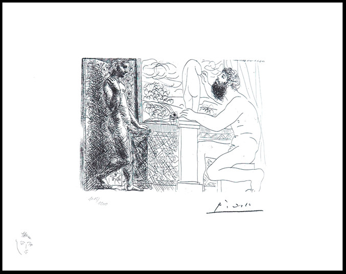 Pablo Picasso | 168 Sculpteur et son modèle devant une fenêtre