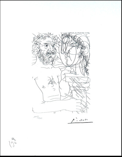 Pablo Picasso | 158 Sculpteur á mi-corps au Travail
