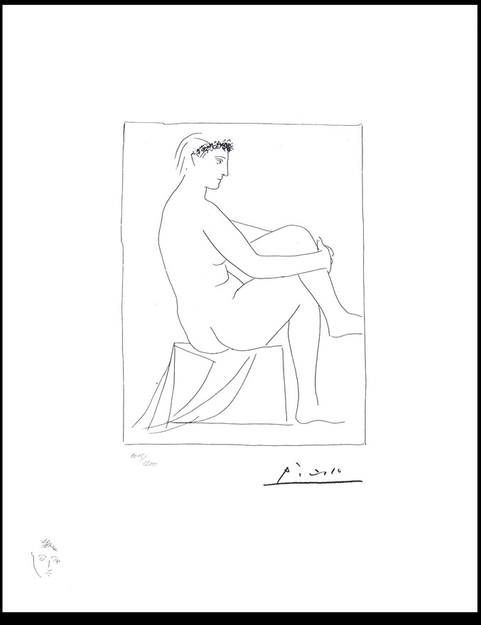 Pablo Picasso | 134 Femme nue Couronnée de fleurs Pablo Picasso | 134 Femme nue Couronnée de fleurs