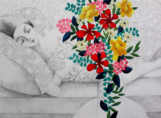 Didier Lourenço | Sofá y flores