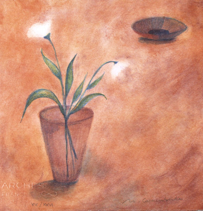 Montserrat Casacuberta | Dos flores blancas