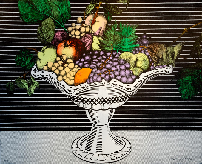 Fernando Bellver | Caravaggio & Lichtenstein (frutero), Serie Bodegones