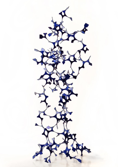 Diego Canogar | Gran nébula enroscada azul